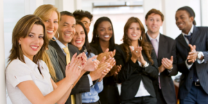 people clapping