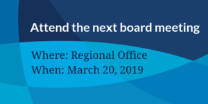 Attend the March 20 board meeting at Regional office in Barrhead