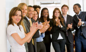 people clapping hands