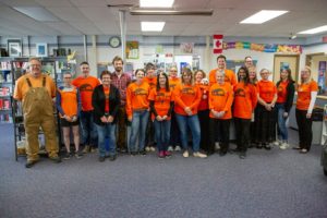 Barrhead comp staff on orange shirt day