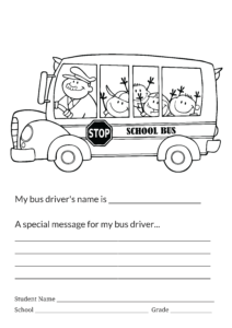 Coloring contest—Bus driver appreciation - Pembina Hills School Division